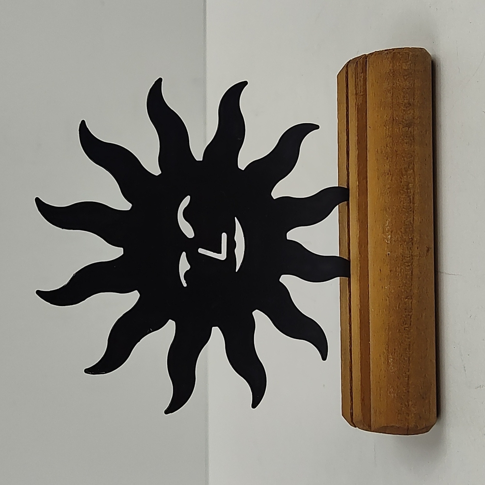Celestial Sun With Face Sculpture Shelf Decor